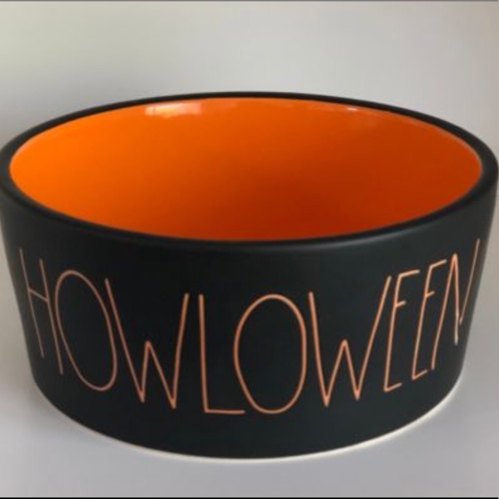 Rae Dunn Halloween dog bowl - HOWLOWEEN